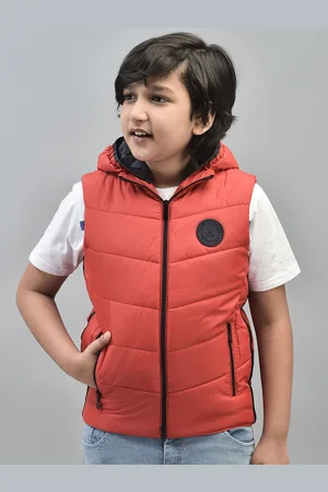 Crimsoune Club Boys Hooded Lightweight Puffer Jacket