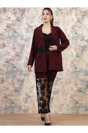 ATHENA Self Design Blazer & Trousers