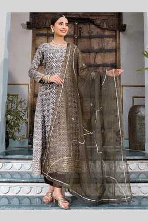 Divena World Ethnic Motifs Printed Kurta With Trousers & Dupatta