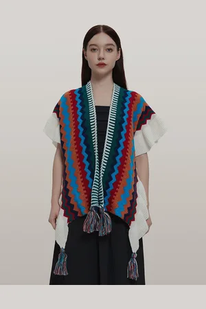 JC Collection Women Self Design Scarf With Tasselled Border