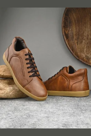 San Frissco Men Textured Lace-Up Sneakers