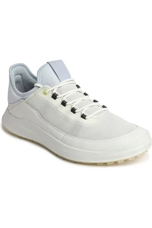 Ecco Men Core White Textile Regular Golf Shoes