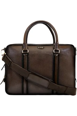 Eske Unisex Textured Leather Laptop Bag 40.64 cm