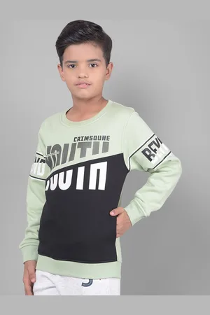 Crimsoune Club Boys Typographic Printed Sweatshirt