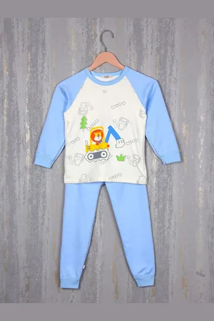 Steele Boys Conversational Printed Pure Cotton Tracksuits