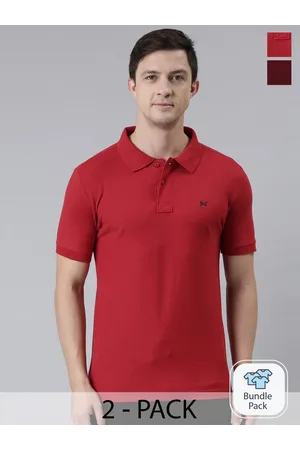 Force NXT Pack Of 2 Polo Collar Short Sleeves Super Combed Cotton Sports T-shirt