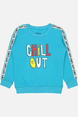 BodyCare Infant Boys Typography Printed Fleece Pullover Sweatshirts
