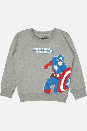 BodyCare Boys Captain America Printed Sweatshirt