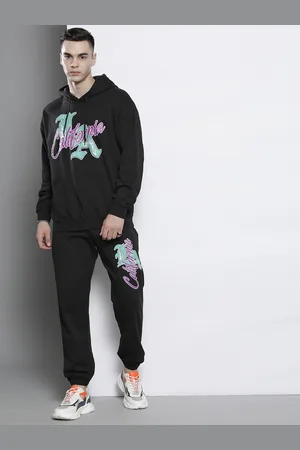 Boohoo Typography Detailed Hooded Oversized Tracksuits