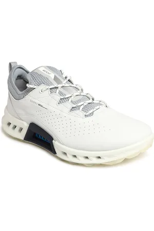 Ecco Men Biom C4 White Leather Extra Wide Golf Shoes