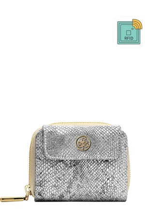 Eske Women Animal Printed Leather Two Fold Wallet