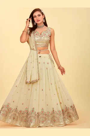 CHANSI Embroidered Ready To Wear Lehenga & Blouse With Dupatta