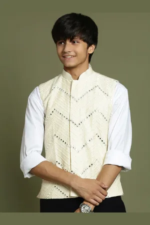 Vastramay Boys Embellished Nehru Jacket