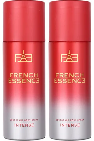 FRENCH ESSENCE Men Set of 2 Intense Long Lasting Deodorant Body Spray - 150ml Each