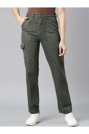 ZHEIA Women Relaxed Fit High Rise Cotton Jeans