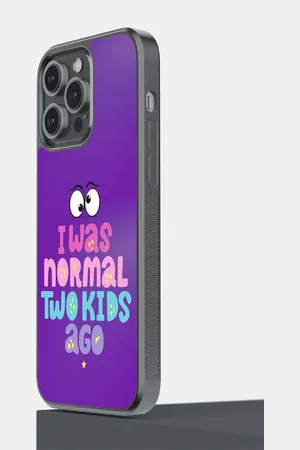 macmerise Normal Two Kids Ago Pattern iPhone 14 Pro Max Bumper Case Cover