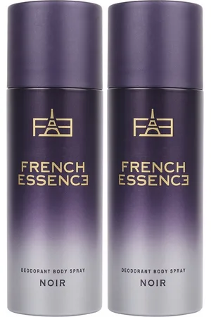 FRENCH ESSENCE Men Set of 2 Noir Long Lasting Deodorant Body Spray - 150ml Each