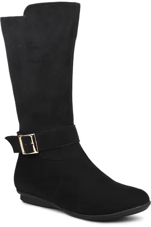 Inc 5 Solid Knee High Boots With Buckle Detail