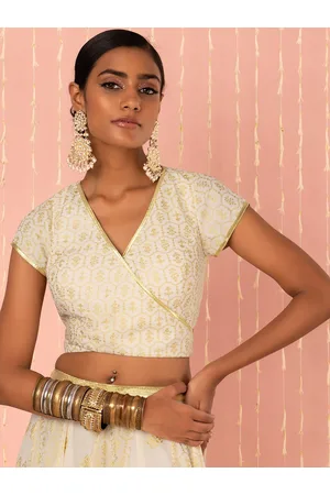 INDYA X NIKHIL THAMPI Foil Printed Wrap Top