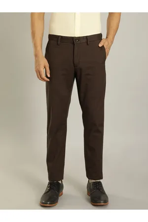 Indian Terrain Men Mid-Rise Brooklyn Slim Fit Formal Trousers