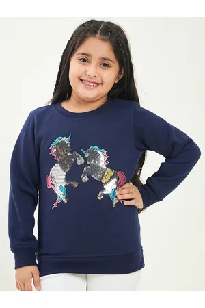 pspeaches Girls Embellished Fleece Sweatshirt