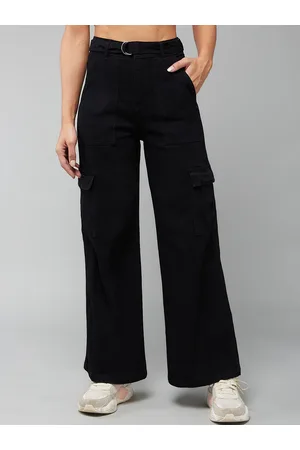 BAESD Women Wide Leg High Rise Stretchable Jeans