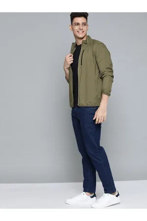 Mast & Harbour Men Olive Green Bomber Jacket