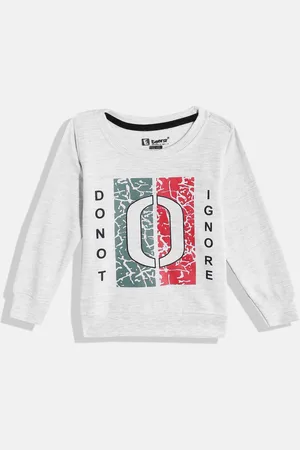 Eteenz Boys Premium Cotton Typography Printed Sweatshirt
