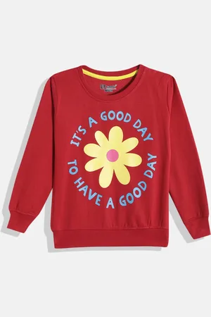 Eteenz Girls Printed Premium Cotton Sweatshirt