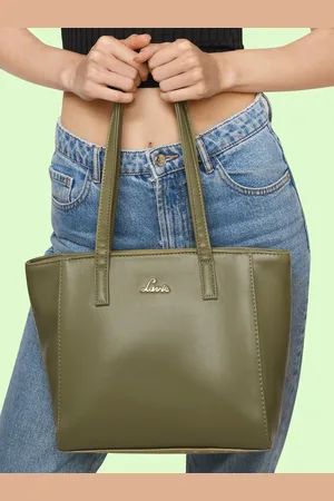 LAVIE Bets Pearl Women Green Tote Bag