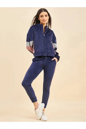 Sweet Dreams Women Colourblock Zip-Front Tracksuit