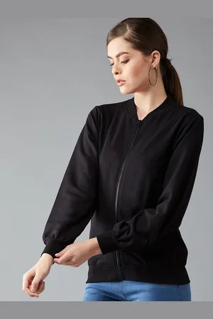 DressBerry Black Stand Collar Tailored Jacket