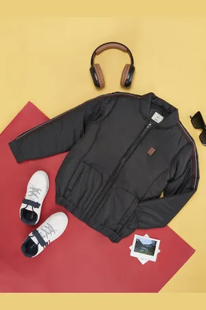 Pantaloons Boys Black Bomber Jacket
