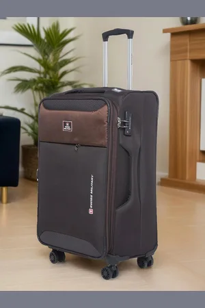 Swiss Military Platinum Large Soft-Sided 360-Degree Rotation Trolley Bag- 118 L