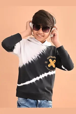 LilPicks Boys Tie-Dyed Hooded Fleece Sweatshirt