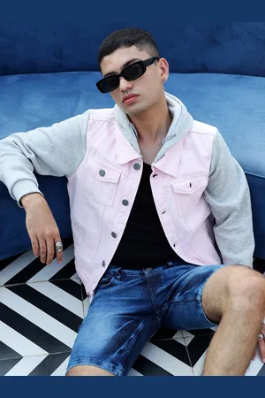 Campus Colourblocked Windcheater Cotton Denim Jacket