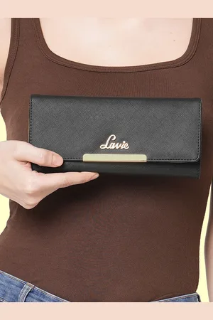 LAVIE Women Black PU Two Fold Wallet