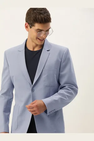 Mast & Harbour Men Striped Slim Fit Single-Breasted Casual Blazer