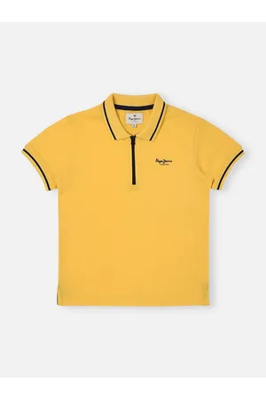 Pepe Jeans Boys Polo Collar Half Zipper T-Shirt