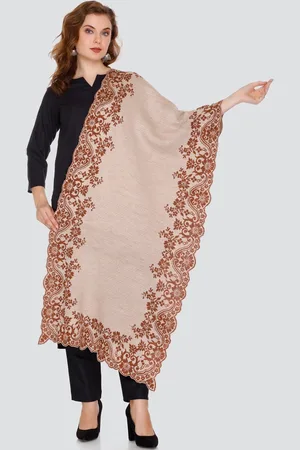 Elthia Embroidered Woollen Shawl