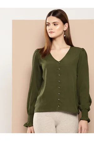 Chemistry Bishop Sleeves Shirt Style Top