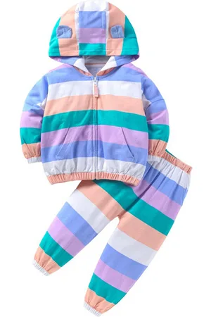 Stylecast Girls Colourblocked Hooded Top with Pyjamas