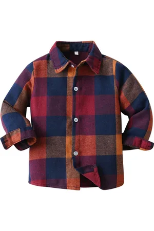 Stylecast Infant Boys Red Buffalo Checked Casual Shirt