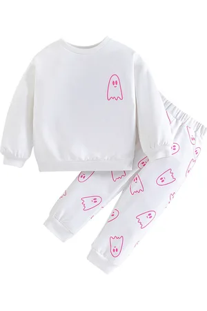 Stylecast Girls White Top With Joggers