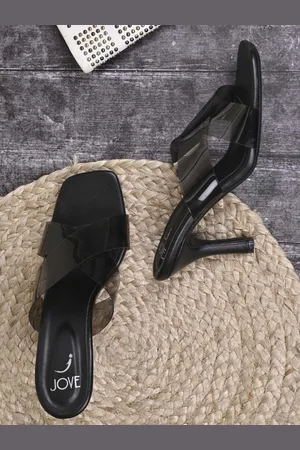 Jove Cross Strap Open Toe Slim Heels