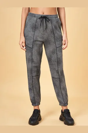 Pantaloons Women Abstract Printed Cotton Relaxed-fit Joggers