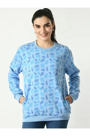 BAESD Floral Printed Fleece Sweatshirt