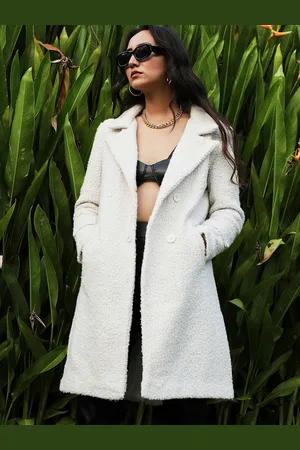 Campus Notched Lapel Collar Double Breasted Overcoat