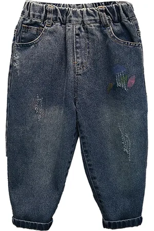 Stylecast Boys Blue Relaxed Fit Low Distress Heavy Fade Jeans