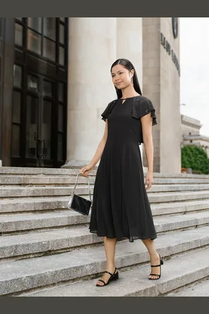 AND Flutter Sleeve Midi Dress